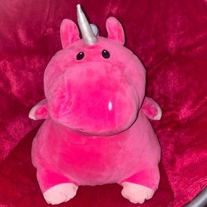 Pink unicorn plushie